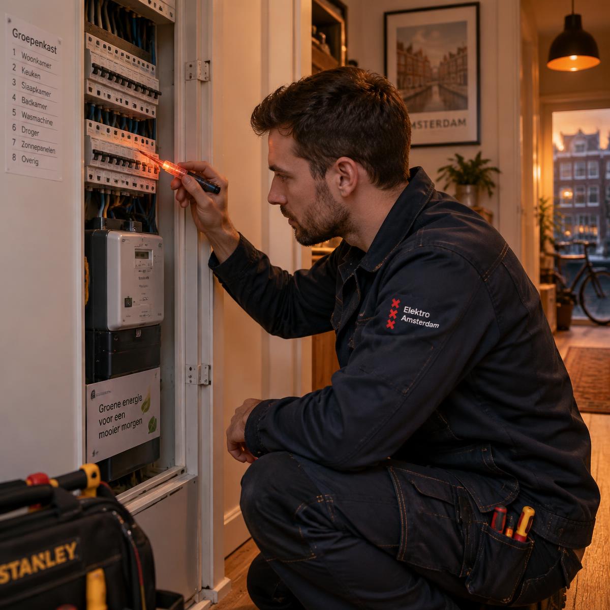 Elektricien aan het werk in uw regio